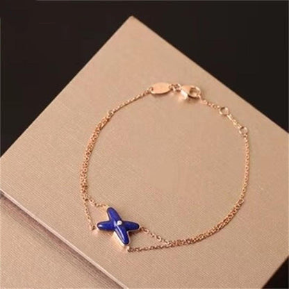 [Solara Jewelry]Hollow Design Four-Leaf Clover Flower Shape Ring