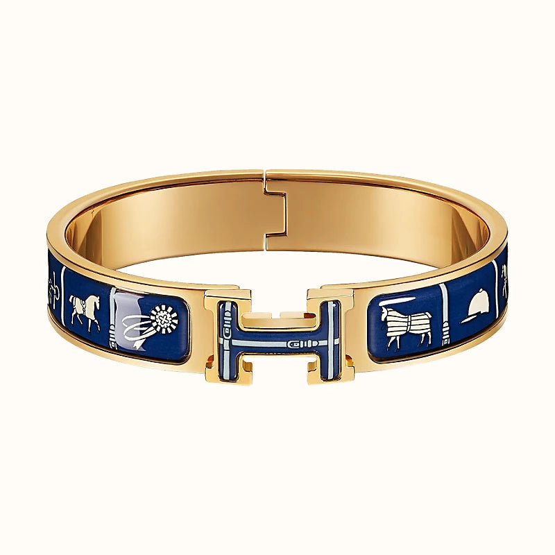 [Solara Jewelry]H COUVERTURES DARK BLUE BRACELET
