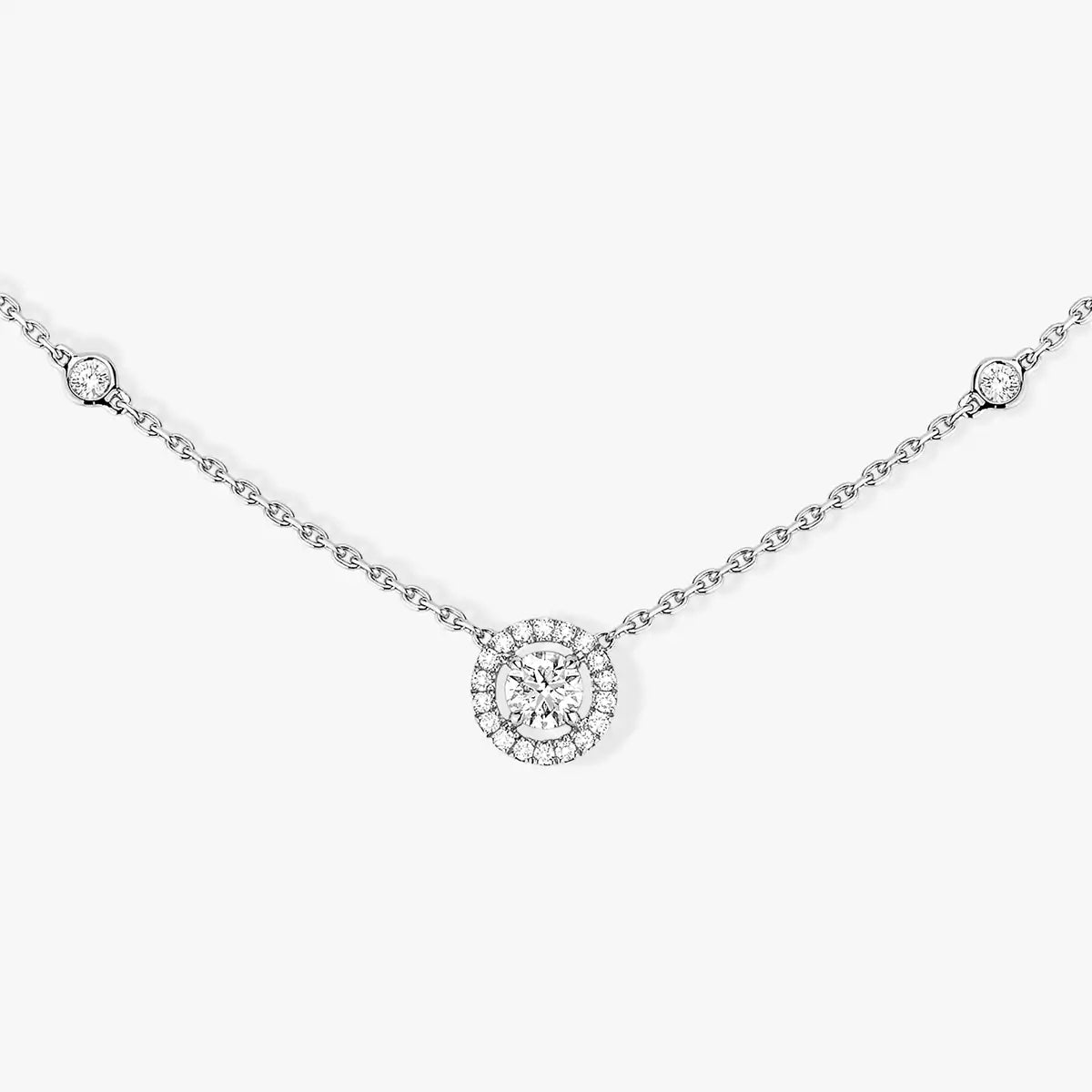 [Solara jewelry]Diamond Necklace 0,20ct Brilliant Shape Joy