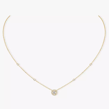 [Solara jewelry]Diamond Necklace 0,20ct Brilliant Shape Joy