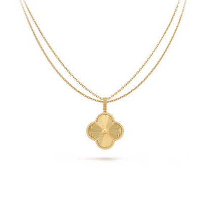 [Solara Jewelry]CLOVER 25MM PEDANT NECKLACE GOLD