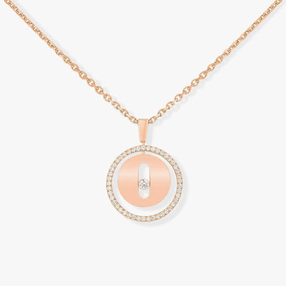 [Solara jewelry]LUCKY MOVE PM NECKLACE PINK GOLD DIAMOND