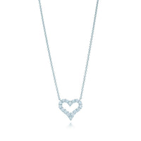 [Solara Jewelry]HEART-SHAPED DIAMOND NECKLACE