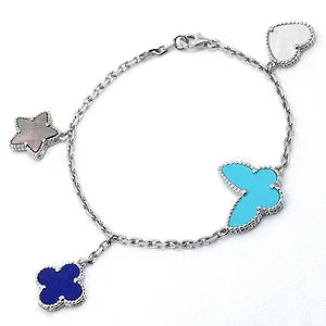 [Solara Jewelry]LUCKY SPRING SILVER BRACELET 4 MOTIF