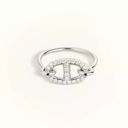 [Solara Jewelry]RONDE SMALL SILVER DIAMOND RING