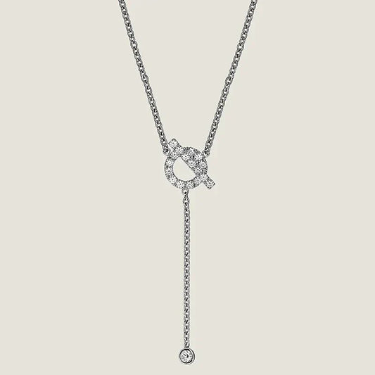 [Solara Jewelry]FINESSE SILVER DIAMOND NECKLACE