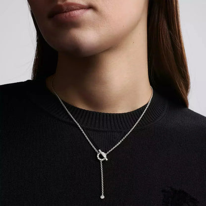 [Solara Jewelry]FINESSE SILVER DIAMOND NECKLACE