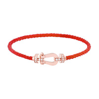 [Solara Jewelry]FORCE 10 HALF DIAMOND PINK GOLD RED CORDERI LARGE AND MEDIUM MODEL