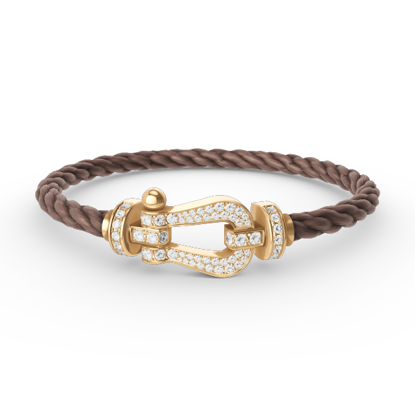 [Solara Jewelry]FORCE LARGE HORSESHOE FULL DIAMOND BRACELET GOLD