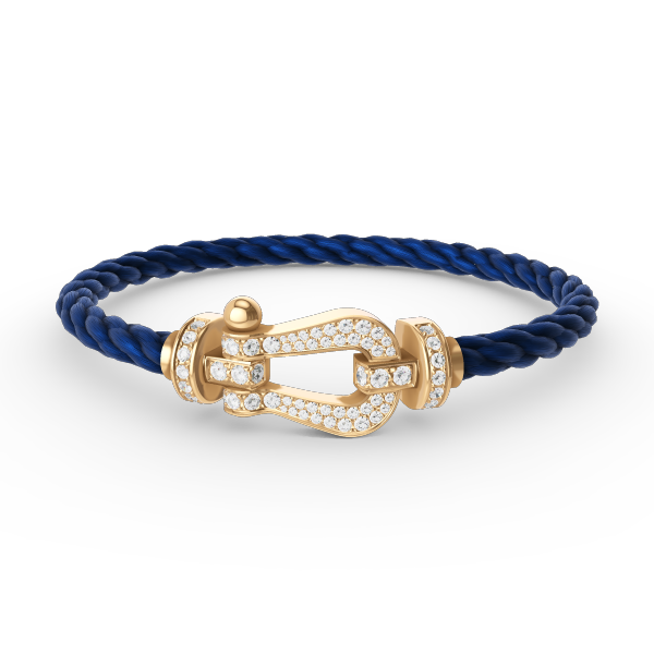 [Solara Jewelry]FORCE LARGE HORSESHOE FULL DIAMOND BRACELET GOLD