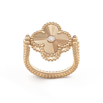 [Solara Jewelry]CLOVER RIVERSIBLE ROSE GOLD RING