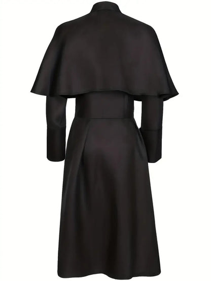 mens medieval costume robe long sleeve black clergy - Temu