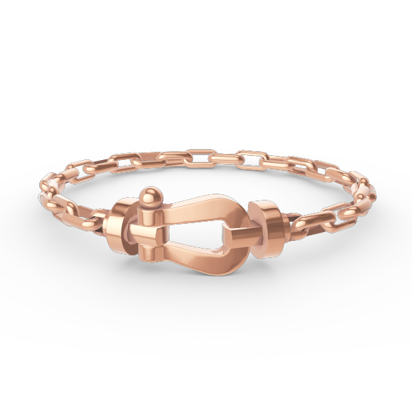 [Solara Jewelry]FORCE LARGE HORSESHOE CLASP  METAL BRACELET
