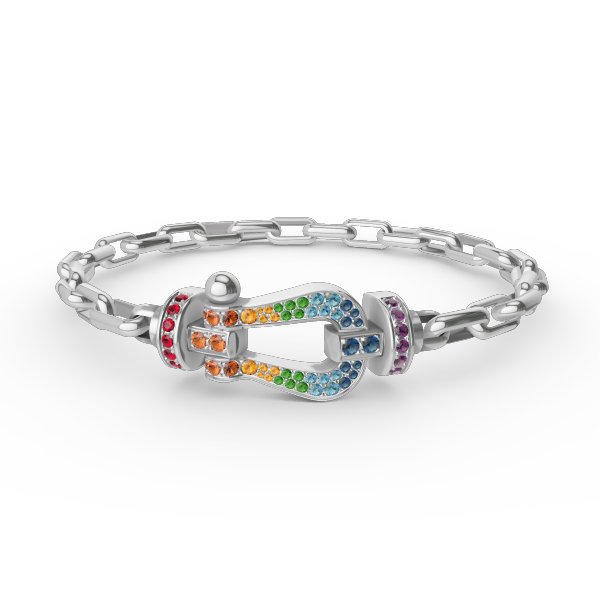 [Solara Jewelry]FORCE LARGE HORSESHOE CLASP  METAL BRACELET