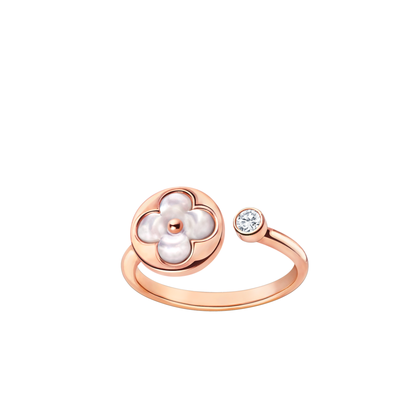 [Solara Jewelry]SUN 1 DIAMOND PINK MOP RING