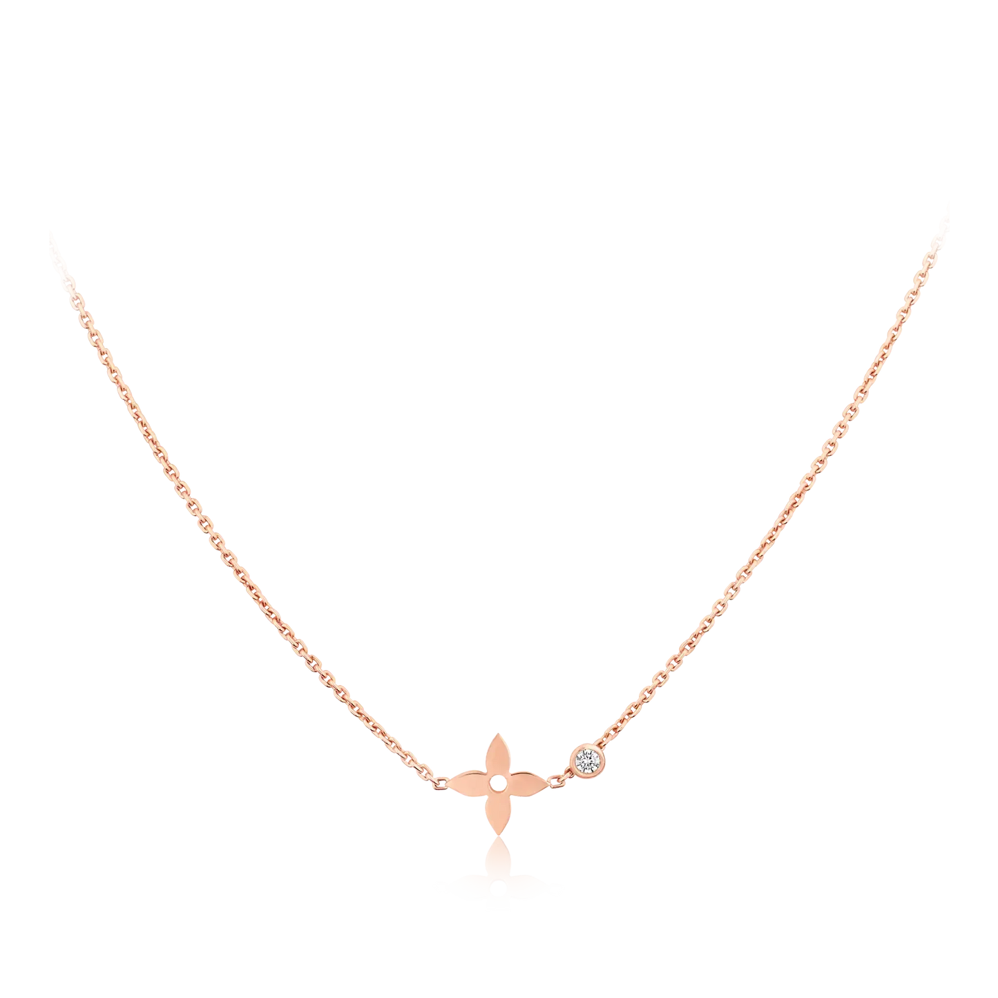 [Solara Jewelry]BLOSSOM PENDANT PINK GOLD AND DIAMOND