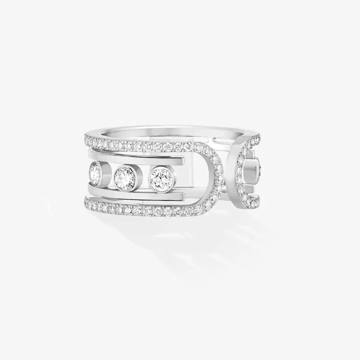 [Solara jewelry]Move 10th Diamond Ring in Gold