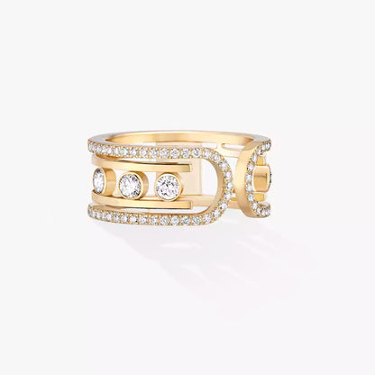 [Solara jewelry]Move 10th Diamond Ring in Gold