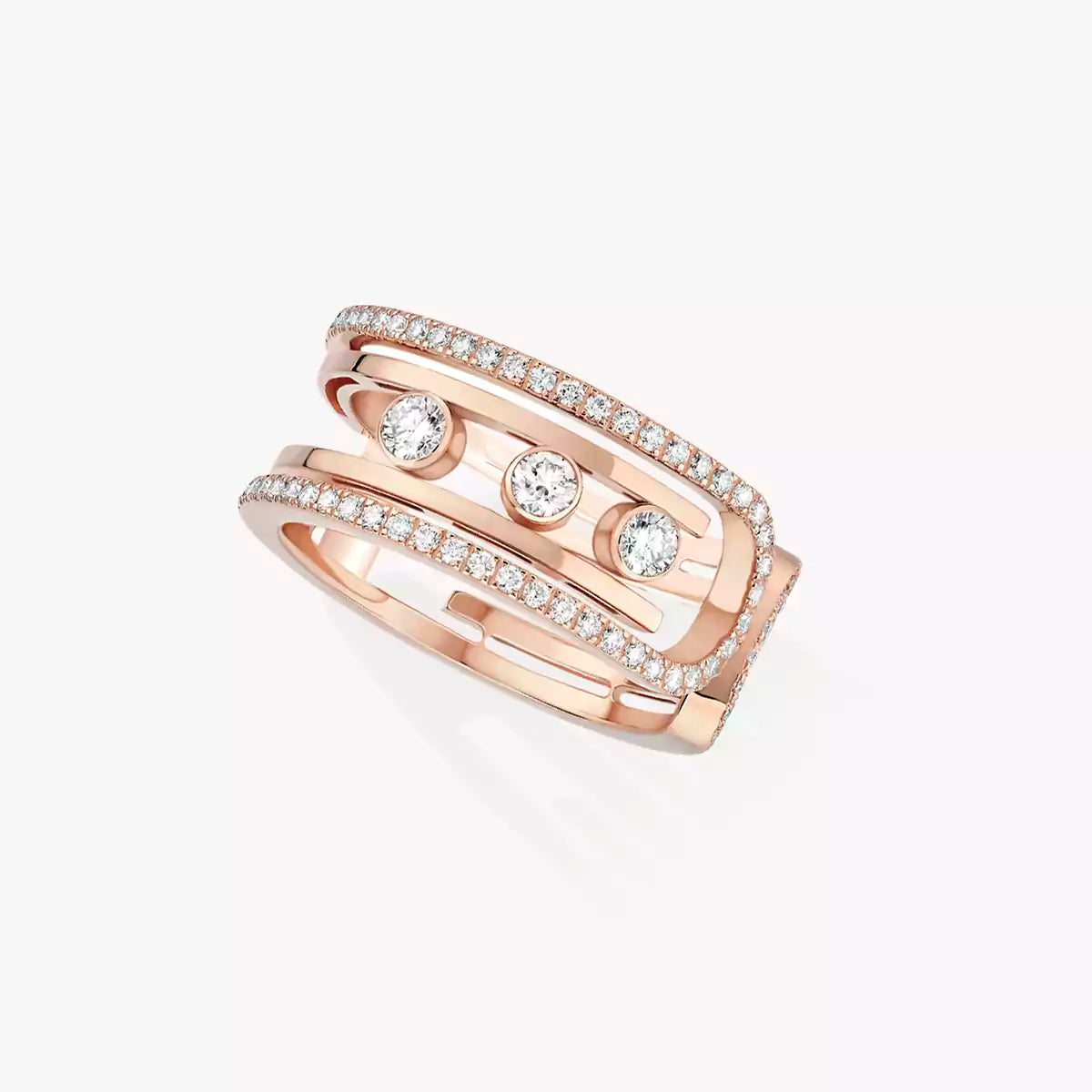 [Solara jewelry]Move 10th Diamond Ring in Gold