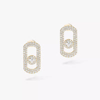 [Solara Jewelry]So Move Pave_-Set Diamond Earrings in Silver