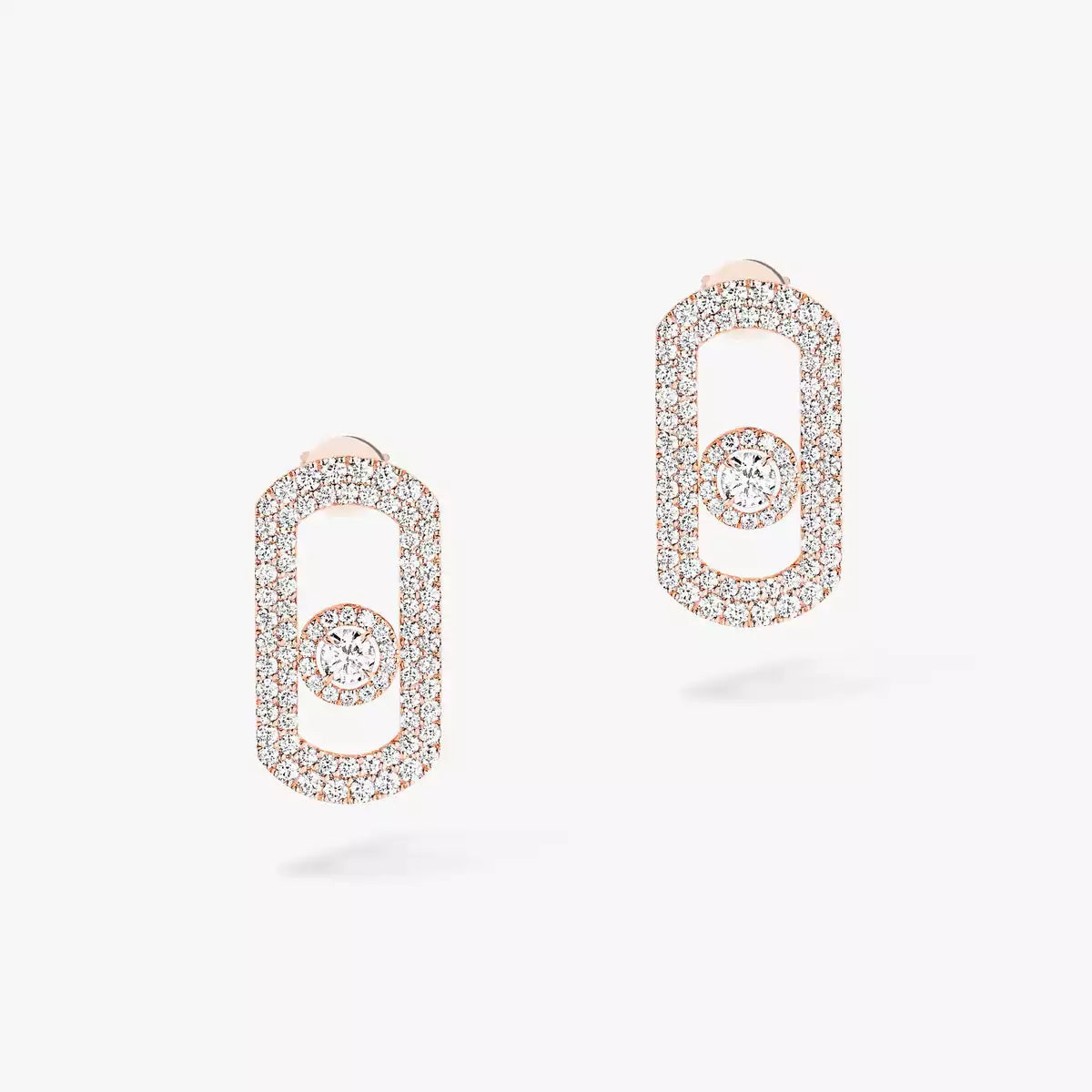 [Solara jewelry]So Move Pave_-Set Diamond Earrings in Silver