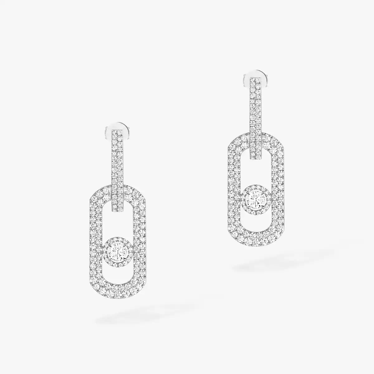 [Solara jewelry]So Move XL Pave_-Set Diamond Pendant Earrings