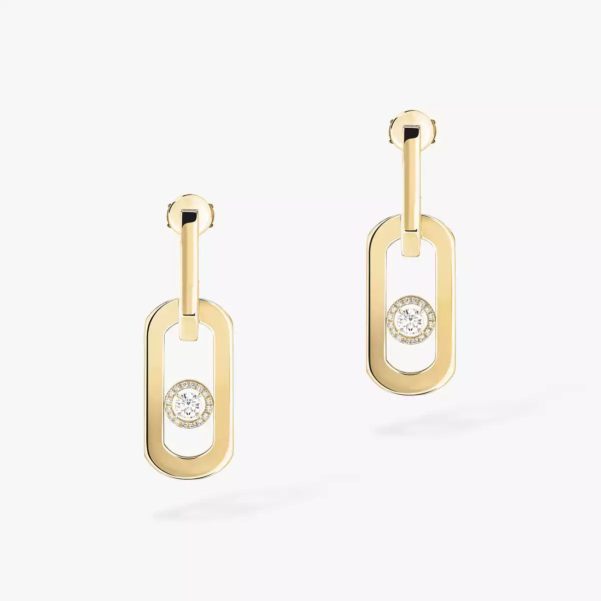 [Solara jewelry]So Move XL Diamond Pendant Earrings