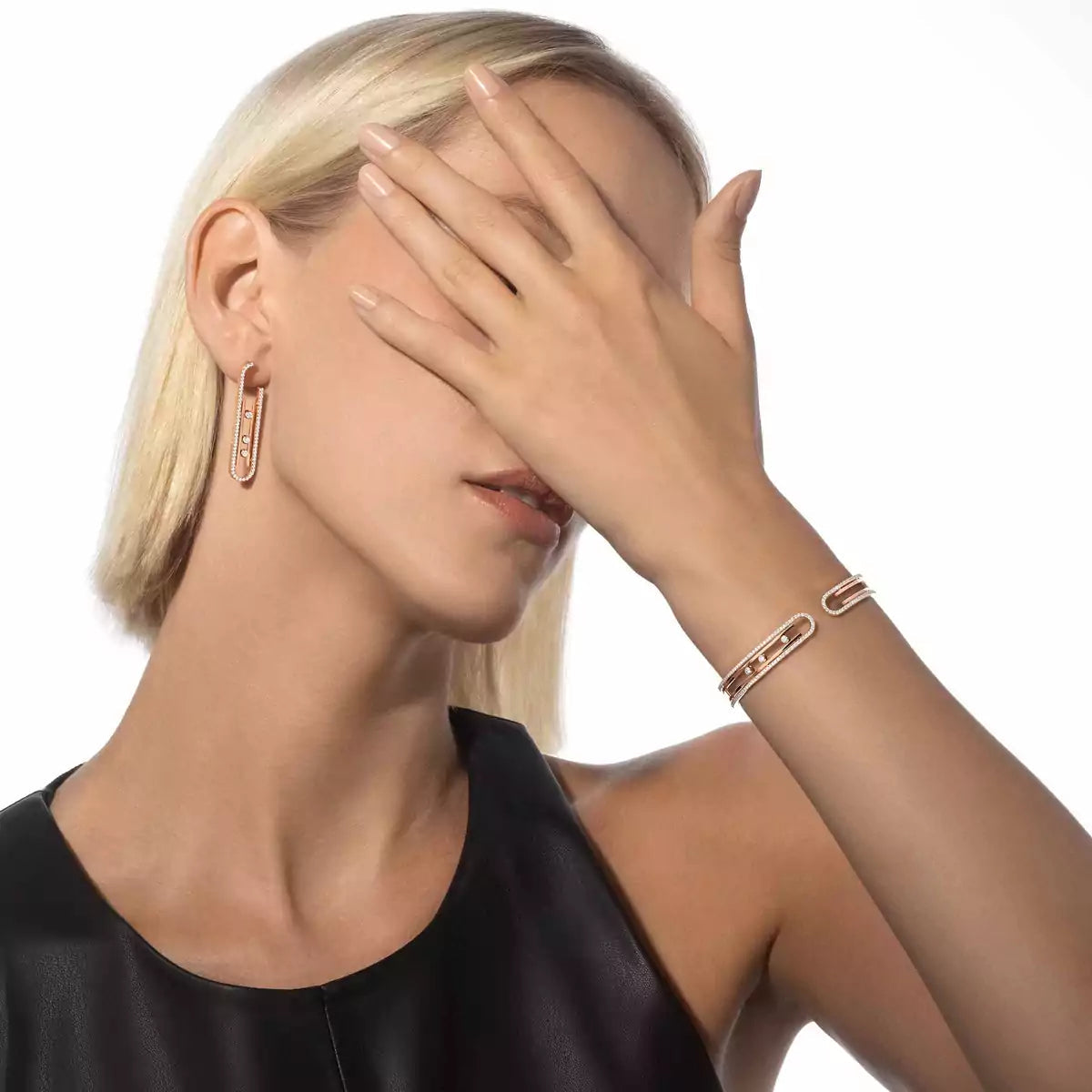 [Solara jewelry]Diamond Pendant Earrings Move 10Th