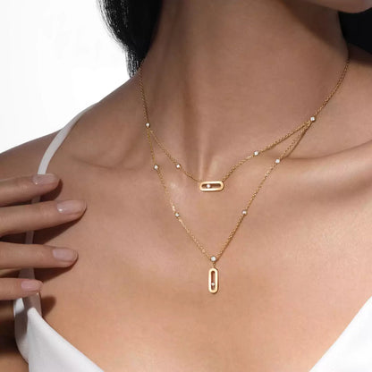 [Solara jewelry] Move Uno Diamond Necklace