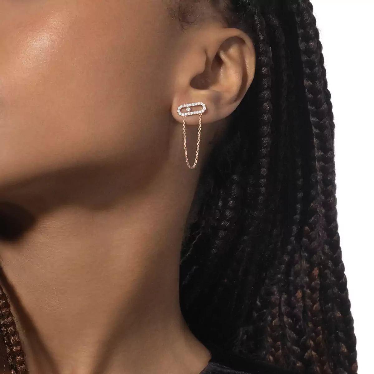 [Solara jewelry]Move Uno Diamond Earrings