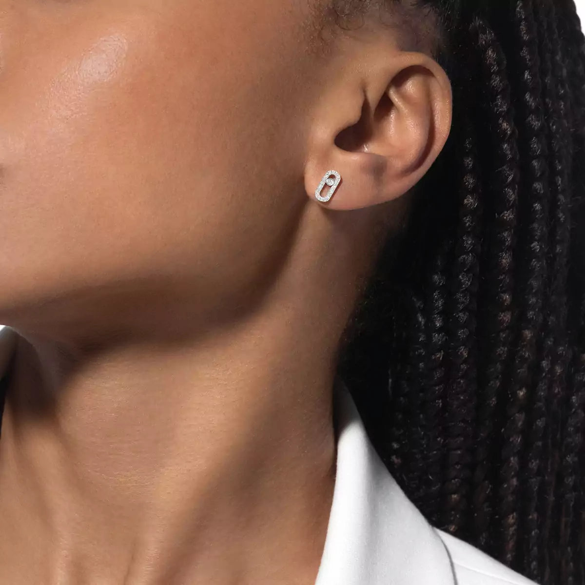 [Solara jewelry]Move Uno Diamond Earrings