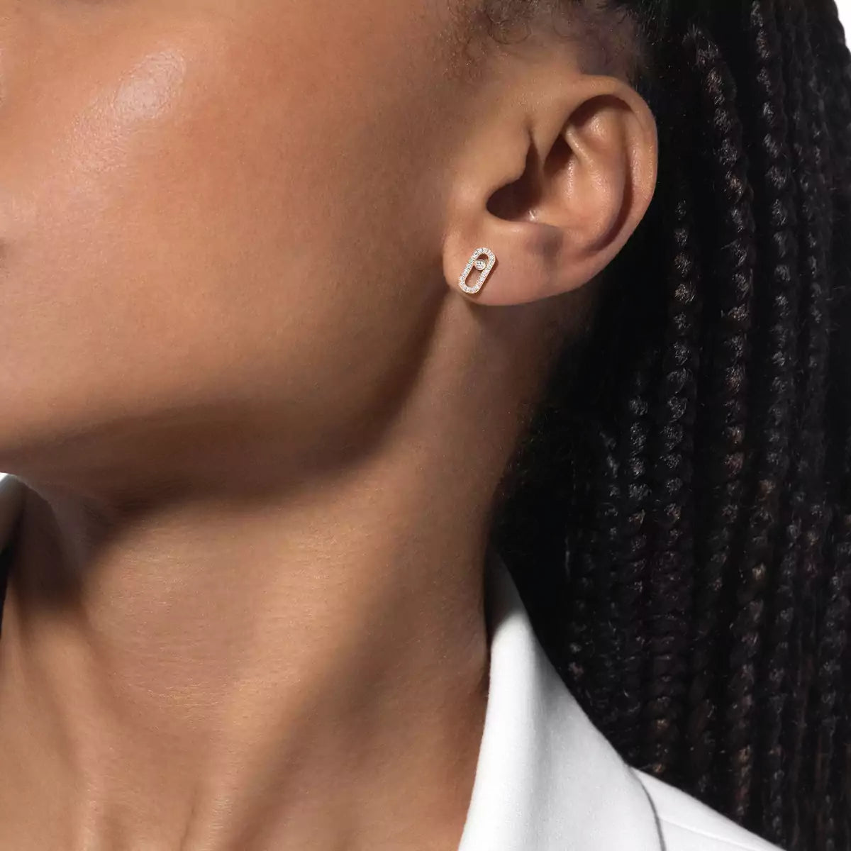 [Solara jewelry]Move Uno Diamond Earrings