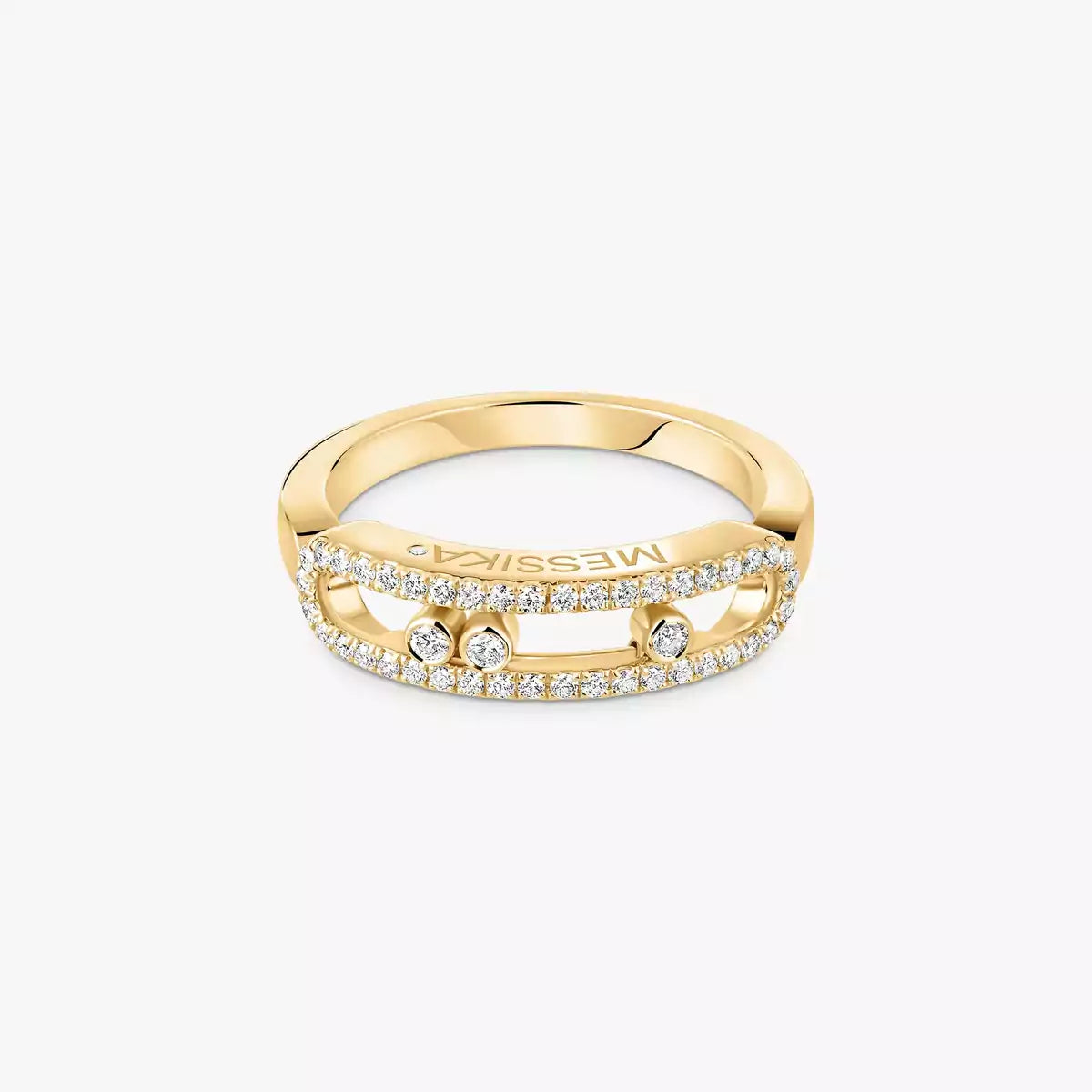 [Solara jewelry] Baby Move Gold Diamond Pave_ Ring
