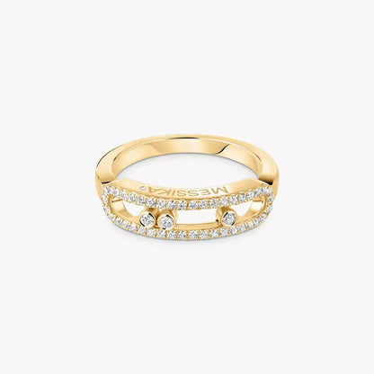 [Solara jewelry] Baby Move Gold Diamond Pave_ Ring