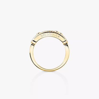 [Solara jewelry] Baby Move Gold Diamond Pave_ Ring