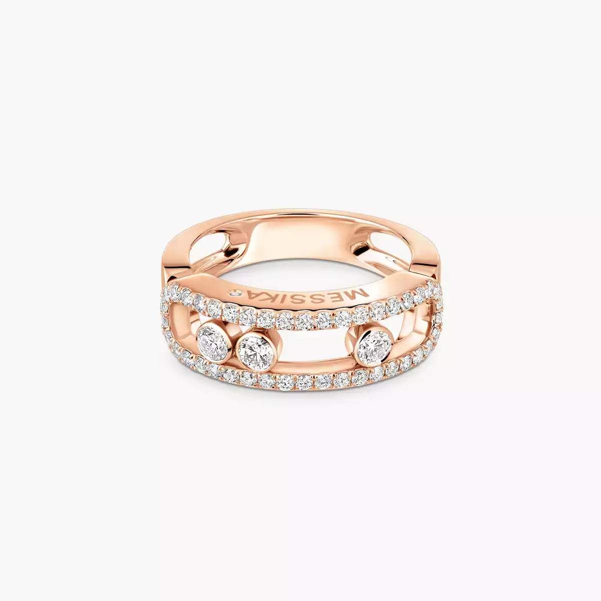 [Solara jewelry] Move Gold Diamond Pave_ Ring