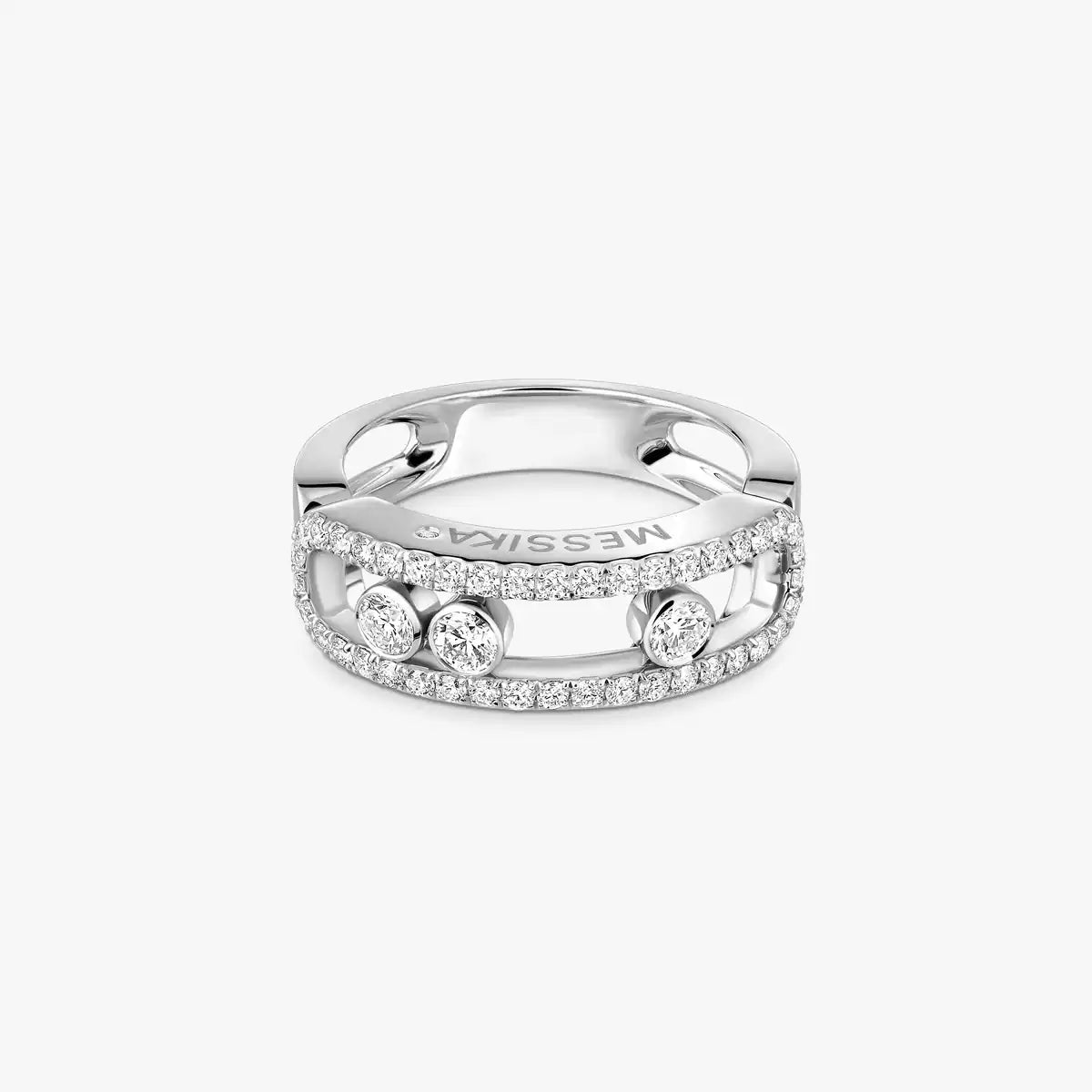 [Solara jewelry] Move Gold Diamond Pave_ Ring