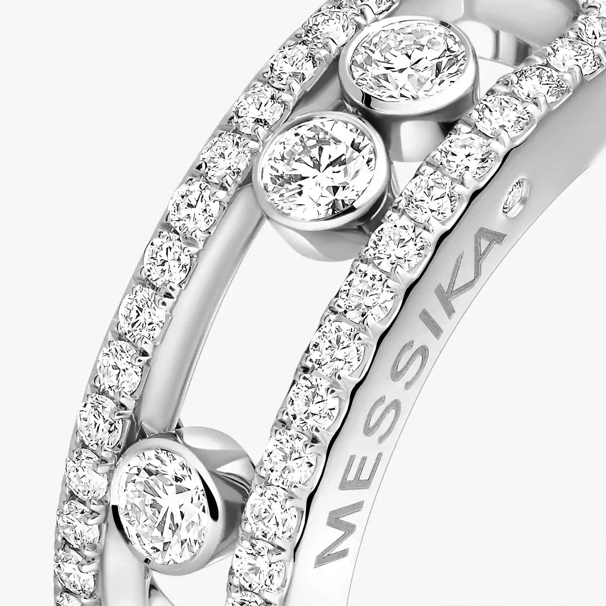 [Solara jewelry] Move Gold Diamond Pave_ Ring