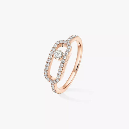 [Solara jewelry]Move Uno Diamond Ring in Gold
