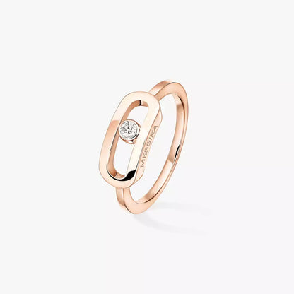 [Solara jewelry]Move Uno Diamond Ring in Gold