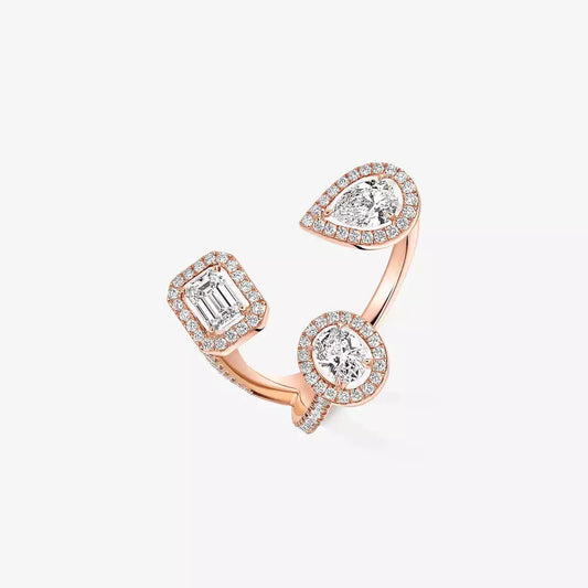 [[Solara jewelry] Diamond Ring 0,25ct My Twin Trilogy