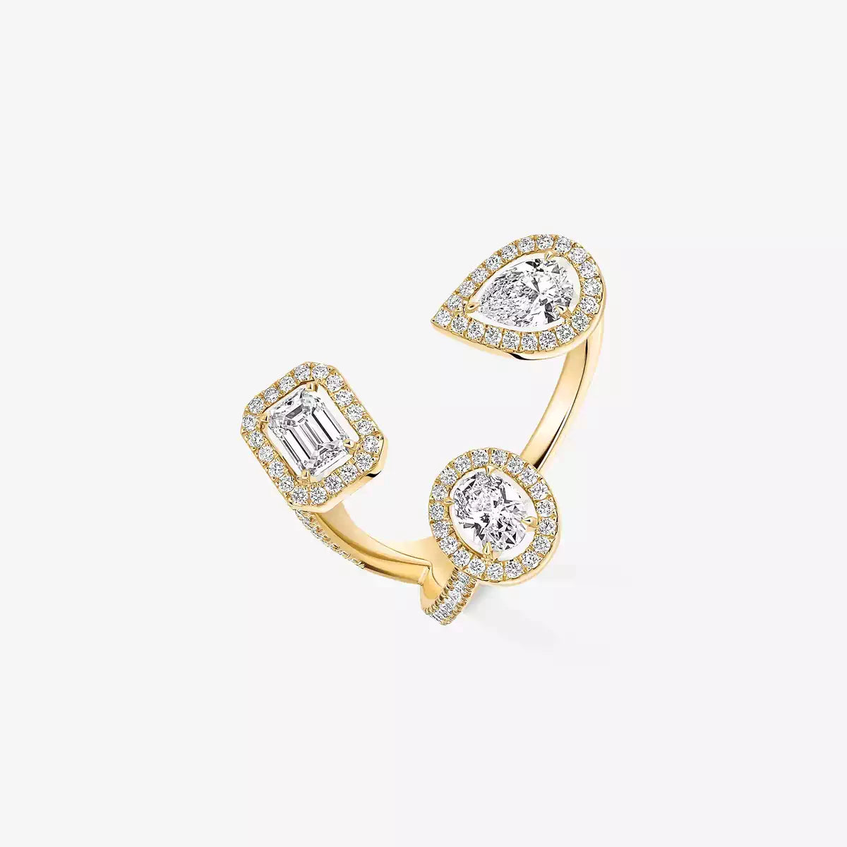 [[Solara jewelry] Diamond Ring 0,25ct My Twin Trilogy