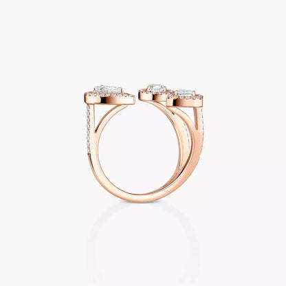 [[Solara jewelry] Diamond Ring 0,25ct My Twin Trilogy