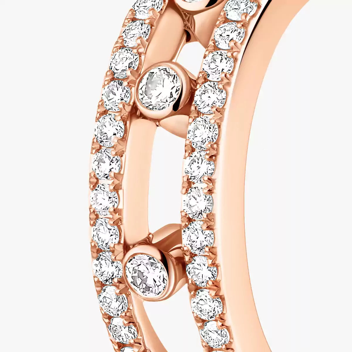 [Solara jewelry]Diamond Pave_ Hoop Earrings Move