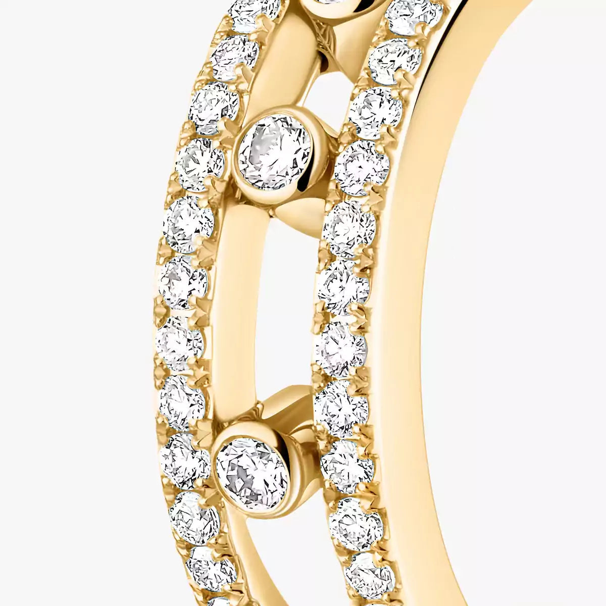 [Solara jewelry]Diamond Pave_ Hoop Earrings Move