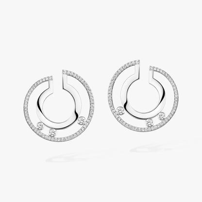 [Solara jewelry]Move Romane Small Diamond Hoop Earrings