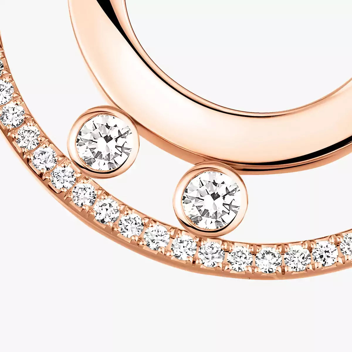[Solara jewelry]Move Romane Small Diamond Hoop Earrings