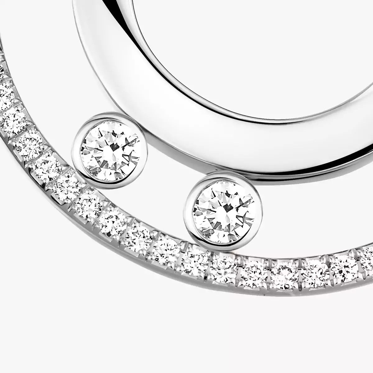 [Solara jewelry]Move Romane Small Diamond Hoop Earrings