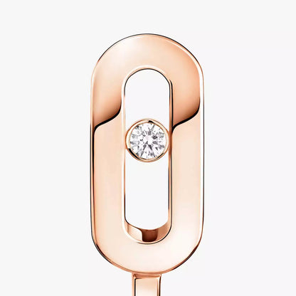 [Solara jewelry]Diamond Mini Hoop Earrings Move Classique
