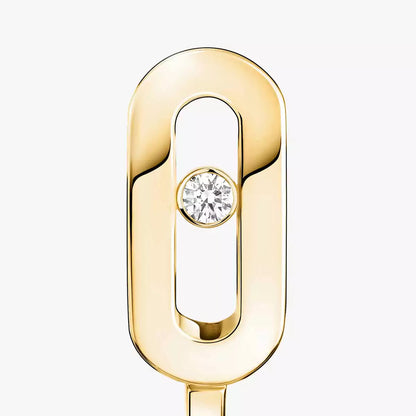 [Solara jewelry]Diamond Mini Hoop Earrings Move Classique